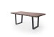 Baumkantentisch >Calabria< in Akazie walnuss/anthrazit - 220x79,5x100 (BxHxT)