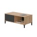 Wohnzimmer-Set >Brooklyn< in Nodi-Eiche/Anthrazit-Grau - 130x47x41 (BxHxT)