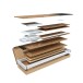 Wohnzimmer-Set >Brooklyn< in Nodi-Eiche/Anthrazit-Grau - 130x47x41 (BxHxT)