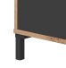 Wohnzimmer-Set >Brooklyn< in Nodi-Eiche/Anthrazit-Grau - 130x47x41 (BxHxT)