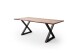 Baumkantentisch >Calabria< in Akazie natur / anthrazit - 200x77,5x100 (BxHxT)