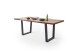 Baumkantentisch >Calabria< in Akazie natur / anthrazit - 220x79,5x100 (BxHxT)