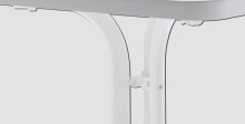 Klapptisch >Boulevard< in Mamor weiß, mecalit®-PRO - 72x68cm (HxD)