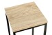 Blumentisch >52568< in eiche, schwarz, MDF, Metall - 23x67x23cm (BxHxT)