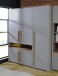 Kleiderschrank >SURFINIO< in Grau  - 158x194,3x58,7cm (BxHxT)