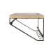 Wandgarderobe >54441< in eiche, schwarz, MDF, Metall - 70x23x30cm (BxHxT)