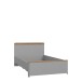 Einzelbett >SURFINIO< in Grau  - 125,3x92,2x209,9cm (BxHxT)