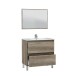 Waschbeckenunterschrank >DAKOTA< in Nordik - 80x80x45 (BxHxT)