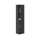 Wandhängeschrank >LOTTO< in Anthrazit-Grau / Eiche - 31x135x26 (BxHxT)