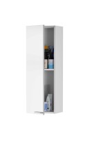 Wandhängeschrank >KONCEPT< in weiß glänzend - 30x85x25 (BxHxT)