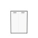 Kommode >KEFLAVIK< in Weiss / Uni Wolfram Grau  - 84,5x115,1x41,5cm (BxHxT)