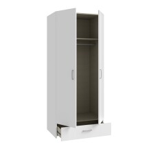 Kleiderschrank >ECONOBOX< in weiß - 79,7x190,5x54,4cm (BxHxT)