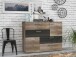 Kombikommode >SKIVE< in Eiche Antik / Touchwood  - 124,9x95,9x41,3cm (BxHxT)