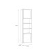 Standregal >SURFINIO< in Grau / Catania Eiche  - 58,6x194,3x41,3cm (BxHxT)