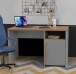Schreibtisch >SURFINIO< in Grau / Catania Eiche  - 120x73,5x58,7cm (BxHxT)