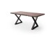 Baumkantentisch >Calabria< in Akazie walnuss/anthrazit - 240x79,5x100 (BxHxT)