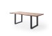 Baumkantentisch >Calabria< in Akazie natur / anthrazit - 200x77,5x100 (BxHxT)