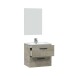 Waschbeckenunterschrank >ARUBA 60< in Alaska-Eiche - 60x57x45 (BxHxT)