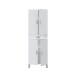 Hochschrank >ARUBA< in weiß glänzend - 60x182x29 (BxHxT)