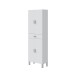Hochschrank >ARUBA< in weiß glänzend - 60x182x29 (BxHxT)