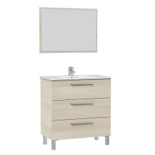 Waschbeckenunterschrank >ATHENA< in Eiche   -...