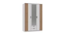 Drehtürenschrank >Rügen< in WEISS /...