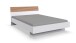 Bett >Rügen< in WEISS + AKUSTIKLAMELLEN ARTISAN NB - 146x85x210cm (BxHxT)