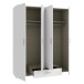 Drehtürenschrank >ECONOBOX< in Weiss  - 159,1x190,5x54,4cm (BxHxT)