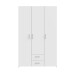 Drehtürenschrank >ECONOBOX< in Weiss  - 119,4x190,5x54,4cm (BxHxT)