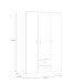 Drehtürenschrank >ECONOBOX< in Weiss  - 119,4x190,5x54,4cm (BxHxT)