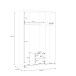 Drehtürenschrank >ECONOBOX< in Weiss  - 119,4x190,5x54,4cm (BxHxT)