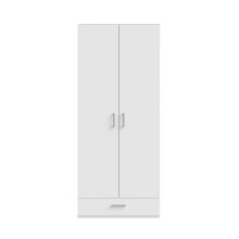 Drehtürenschrank >ECONOBOX 2< in Weiss -...