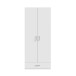 Drehtürenschrank >ECONOBOX 2< in Weiss - 88,9x210,5x54,2cm (BxHxT)