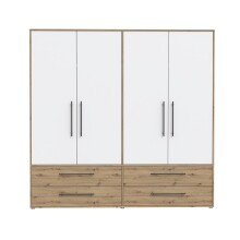 Drehtürenschrank >MOKKARIS< in Artisan Eiche -...