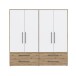 Drehtürenschrank >MOKKARIS< in Artisan Eiche - 205,9x200,1x58,8cm (BxHxT)