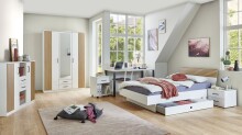 Rollcontainer >Rügen< in WEISS - 46x58x40cm...