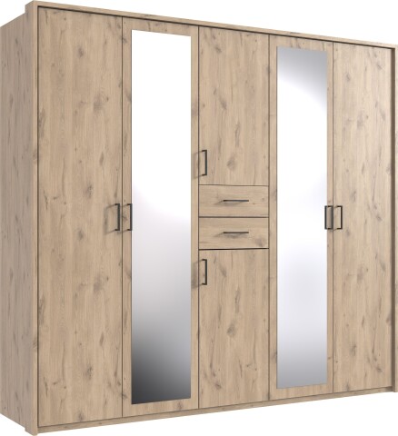 Schlafzimmer-Set >Dillingen< in Viking-oak-Nachbildung - 228x213x58cm (BxHxT)