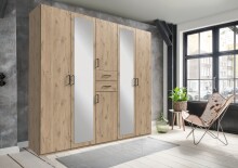 Schlafzimmer-Set >Dillingen< in Viking-oak-Nachbildung - 228x213x58cm (BxHxT)