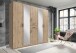 Kleiderschrank-Set >Dillingen< in Viking-oak-Nachbildung - 228x213x58cm (BxHxT)