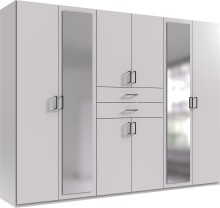 Schlafzimmer-Set >Dillingen< in Weiß - 273x213x58cm (BxHxT)