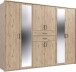 Kleiderschrank-Set >Dillingen< in Viking-oak-Nachbildung - 273x213x58cm (BxHxT)