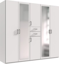 Kleiderschrank-Set >Dillingen< in Weiß - 228x213x58cm (BxHxT)