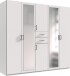 Kleiderschrank-Set >Dillingen< in Weiß - 228x213x58cm (BxHxT)