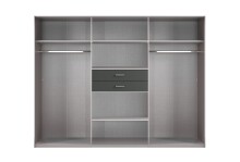 Schlafzimmer-Set >Dillingen< in Graphit - 273x213x58cm (BxHxT)