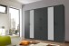 Kleiderschrank >Dillingen< in Graphit - 273x213x58cm (BxHxT)