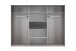 Kleiderschrank >Dillingen< in Graphit - 273x213x58cm (BxHxT)