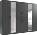 Schlafzimmer-Set >Dillingen< in Graphit - 273x213x58cm (BxHxT)