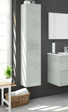 Hängeschrank >ATHENA< in Beton-Grau - 30x150x25 (BxHxT)