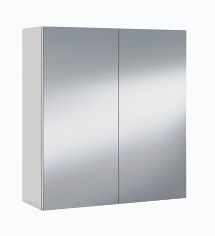Badezimmerspiegelschrank >Bad-Spiegelschrank 60< in weiß glänzend