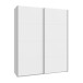 Schiebetürenschrank >SCHACH&MATT 2< in Weiss - 170,3x210,5x61,2cm (BxHxT)